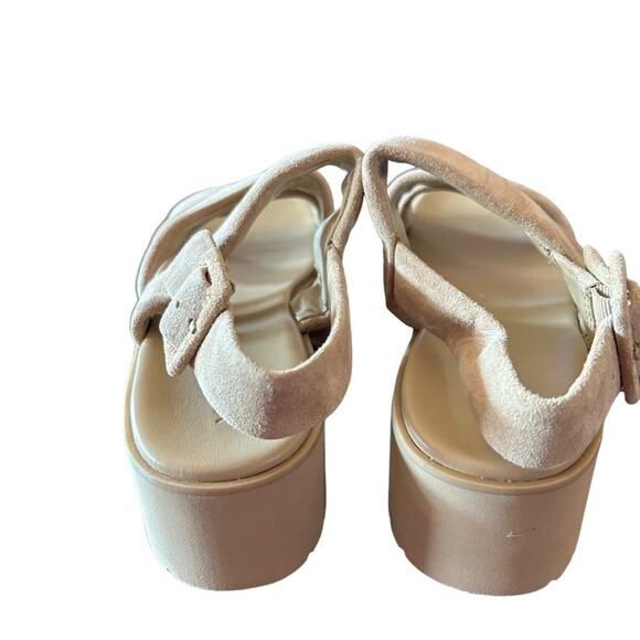 Vince Skylar Strappy Suede Wedge Sandals NEW Size 9 - Picture 5 of 9
